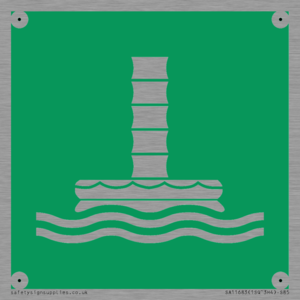 E055 safe condition marine evacuation chute